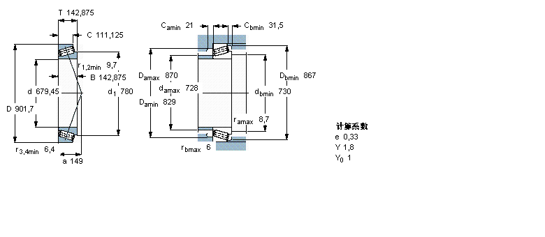 SKF 圆锥滚子LM281849/810样本图片