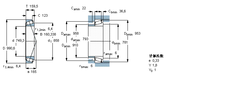 SKF 圆锥滚子LM283649/610/HA1样本图片