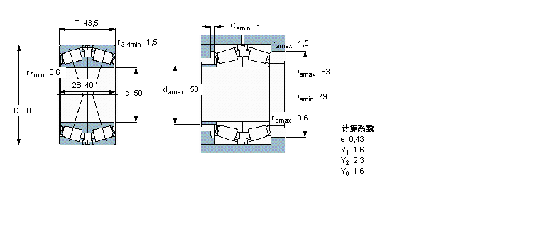 SKF 圆锥滚子30210J2/QDF样本图片
