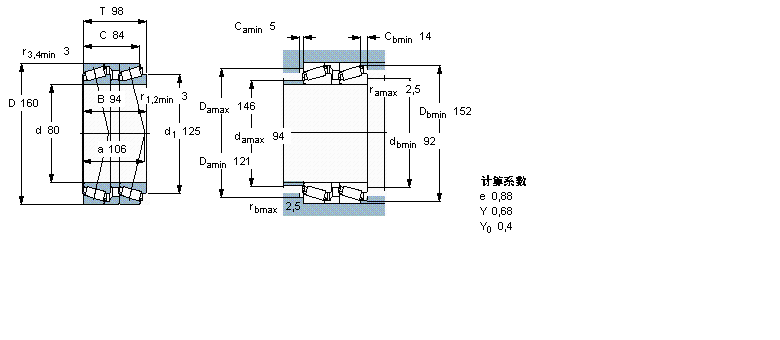 SKF 圆锥滚子T7FC080T98/QCL7CDTC20样本图片
