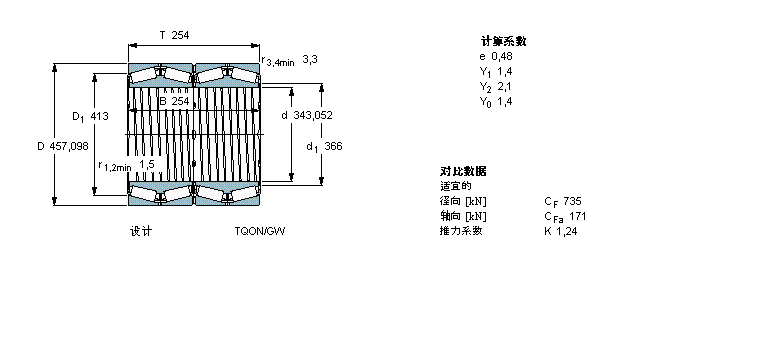 SKF 圆锥滚子330661E/C475样本图片