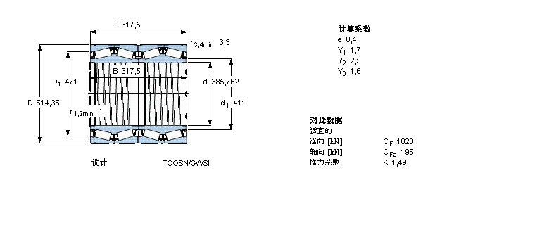 SKF 圆锥滚子BT4B334042E1/C575样本图片