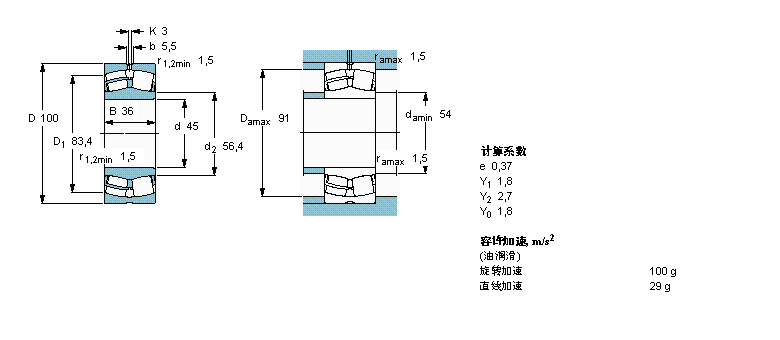 SKF 球面滚子22309E/VA405样本图片