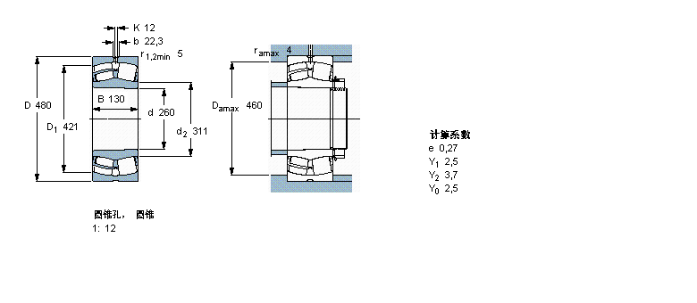 SKF 球面滚子22252CCK/W33样本图片