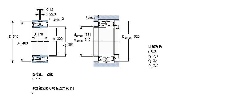 SKF 球面滚子23164-2CS5K/VT143样本图片