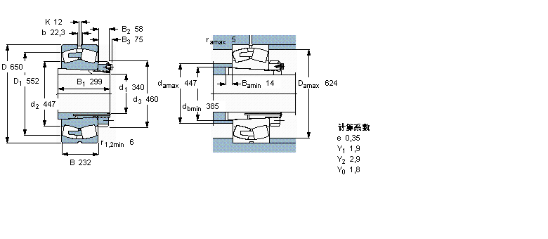 SKF 球面滚子23272CAK/W33+OH3272H样本图片