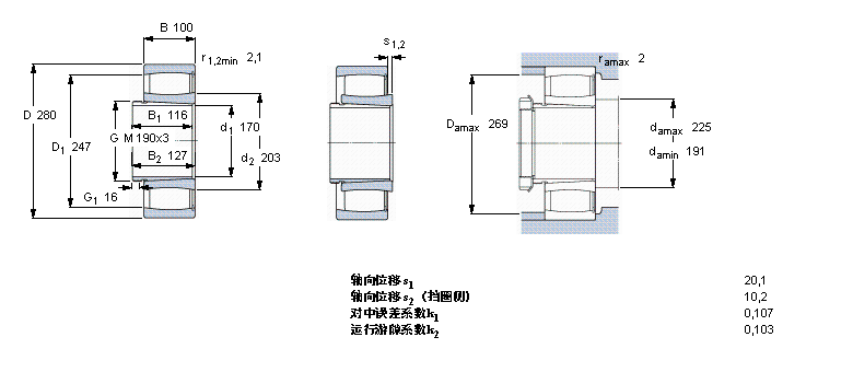 SKF CARB圆环滚子C4036K30V+AH24036样本图片