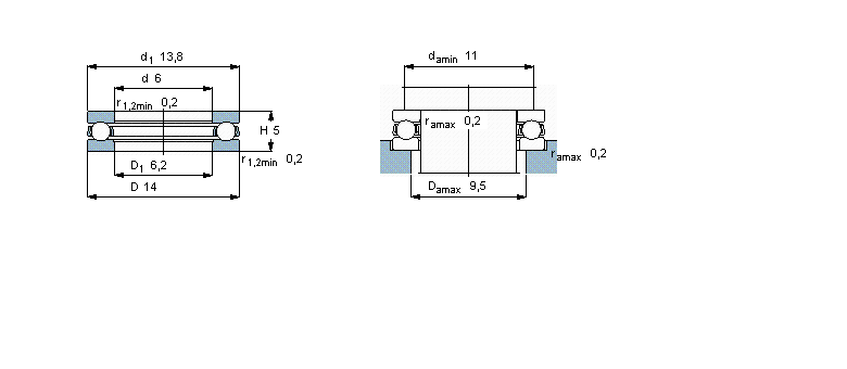SKF 推力球BA6样本图片