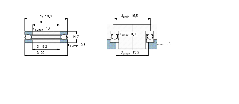 SKF 推力球BA9样本图片