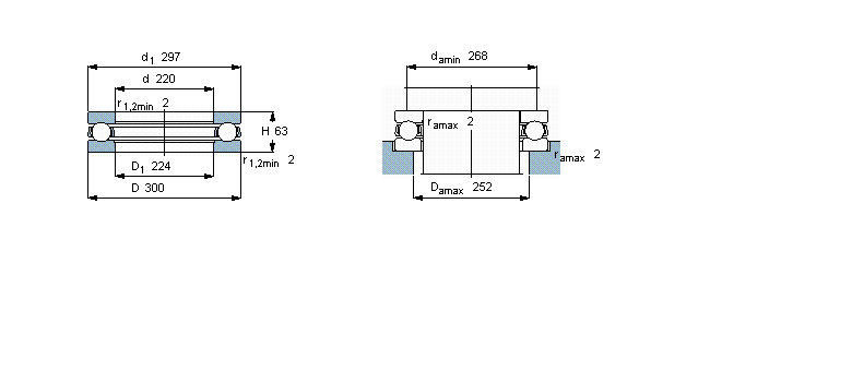 SKF 推力球51244M样本图片