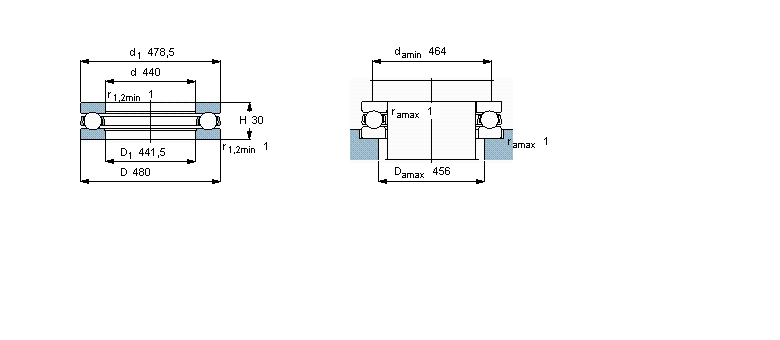 SKF 推力球51088F样本图片