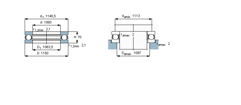 SKF 推力球510/1060M样本图片