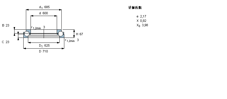 SKF 角接触推力球BDA-8002样本图片