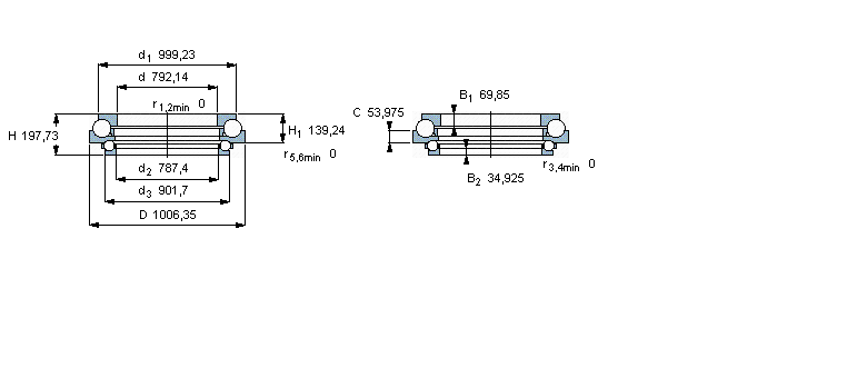 SKF 角接触推力球BEAB351868样本图片