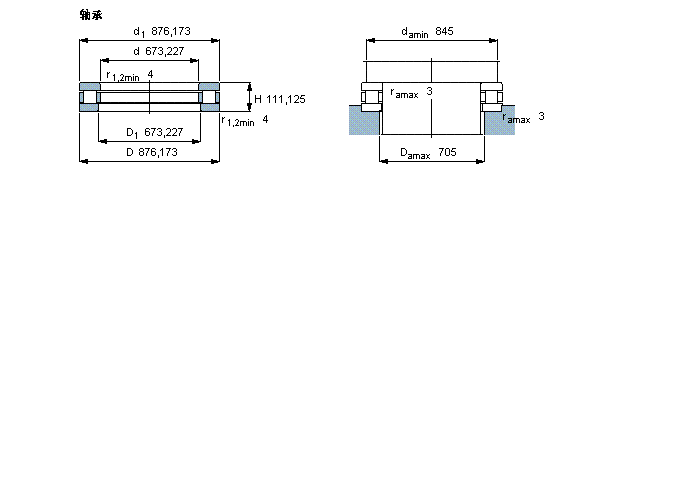 SKF 圆柱滚子推力464790样本图片