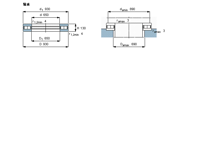 SKF 圆柱滚子推力358162A样本图片