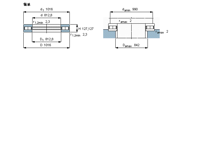 SKF 圆柱滚子推力464973样本图片
