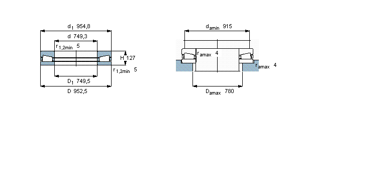 SKF 圆锥滚子推力BFSB353247样本图片