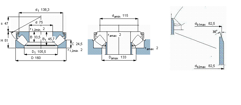 SKF 球面滚子推力29415E样本图片