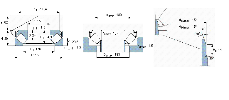 SKF 球面滚子推力29230E样本图片