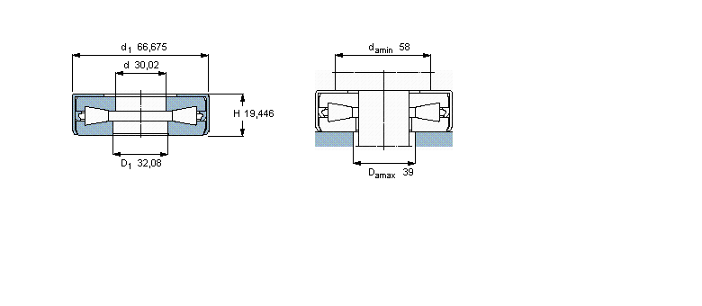 SKF 圆锥滚子推力634011A样本图片