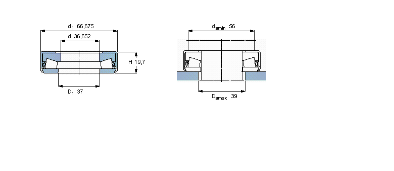 SKF 圆锥滚子推力353013A样本图片