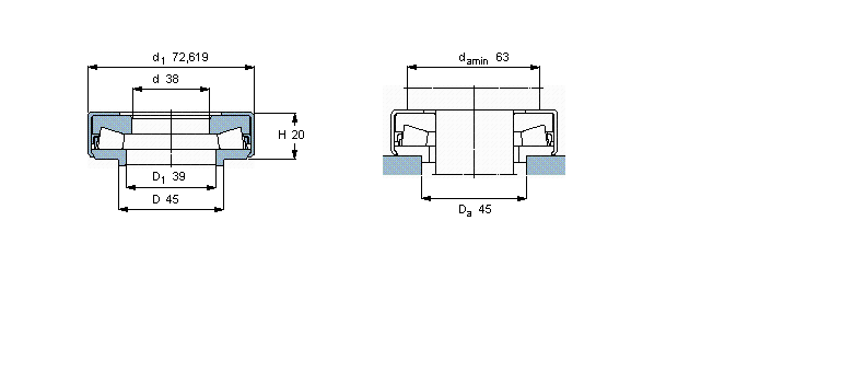 SKF 圆锥滚子推力BFSB353327/HA3样本图片