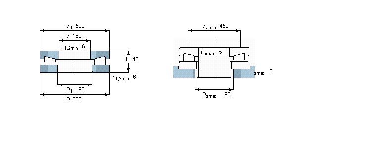 SKF 圆锥滚子推力353022样本图片