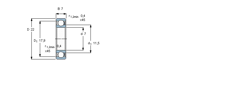 SKF 聚合物球627/HR22Q2样本图片