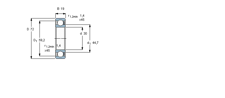 SKF 聚合物球6306/HR11TN样本图片