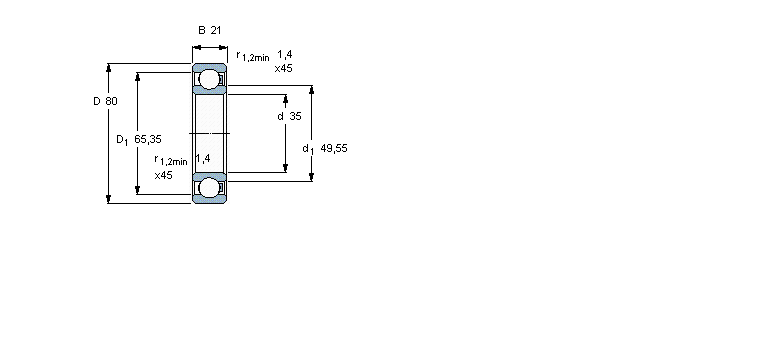 SKF 聚合物球6307/HR11TN样本图片