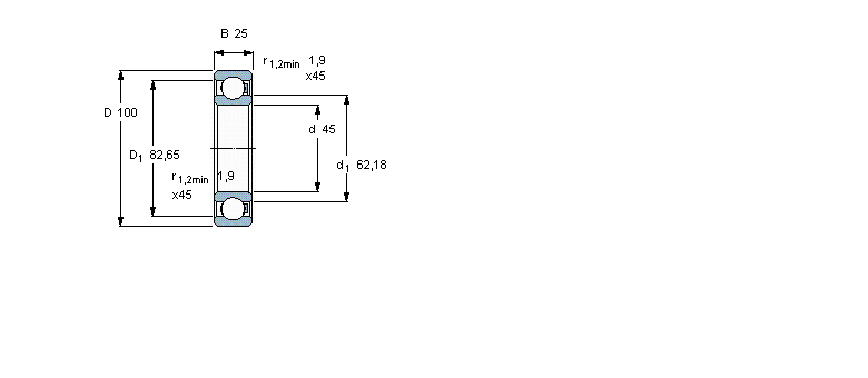 SKF 聚合物球6309/HR22Q2样本图片