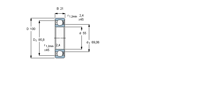 SKF 聚合物球6211/HR22Q2样本图片