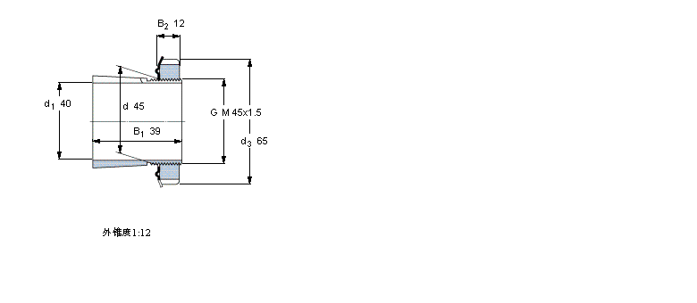 SKF 紧定套H309C样本图片