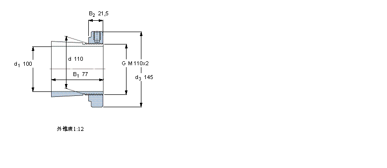 SKF 紧定套H322E样本图片