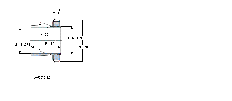 SKF 用于英制轴的紧定套HS310样本图片