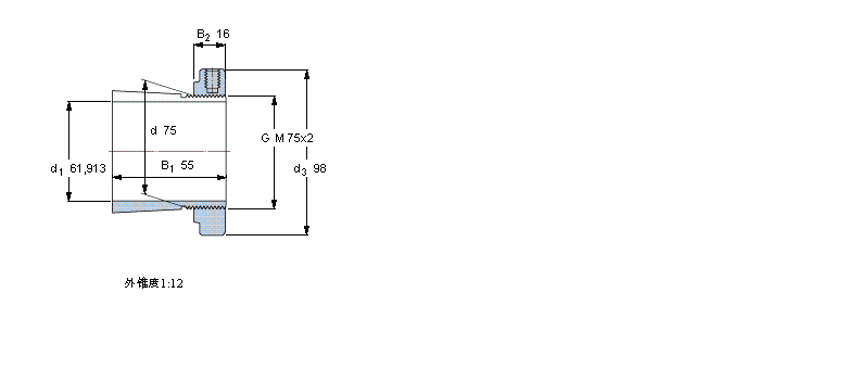 SKF 用于英制轴的紧定套HA315E样本图片