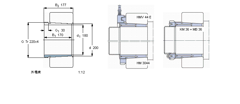 SKF 退卸套AH2340/180样本图片