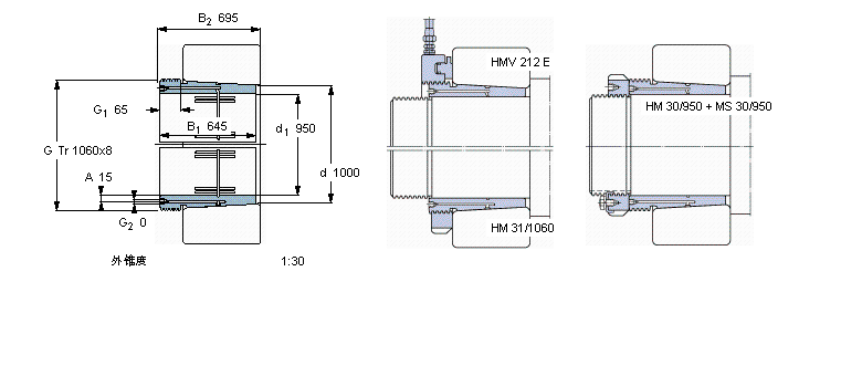 SKF 退卸套AOH241/1000样本图片
