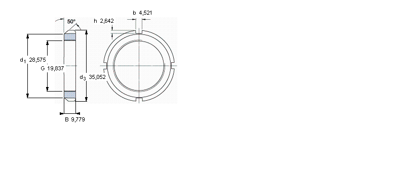SKF N和AN锁定螺母N04样本图片
