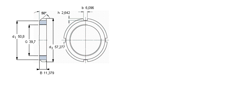 SKF N和AN锁定螺母N08样本图片