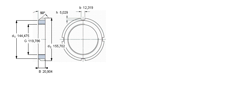SKF N和AN锁定螺母AN24样本图片