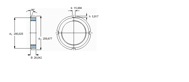 SKF N和AN锁定螺母N036样本图片