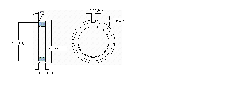 SKF N和AN锁定螺母N038样本图片