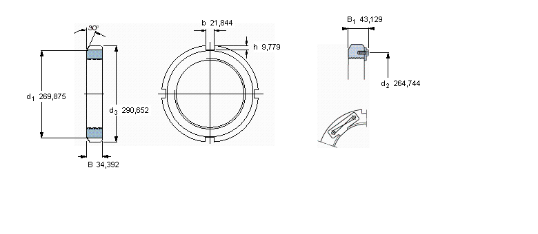 SKF N和AN锁定螺母N048样本图片