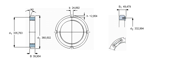 SKF N和AN锁定螺母N060样本图片