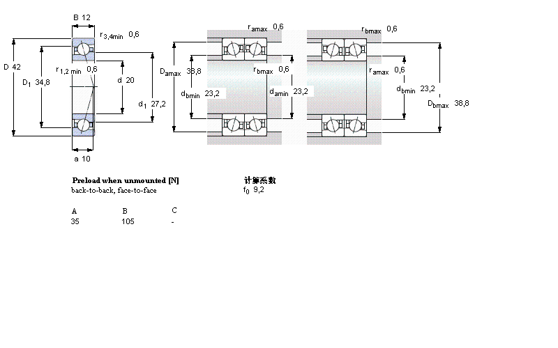 SKF 角接触球7004CE/P4A样本图片