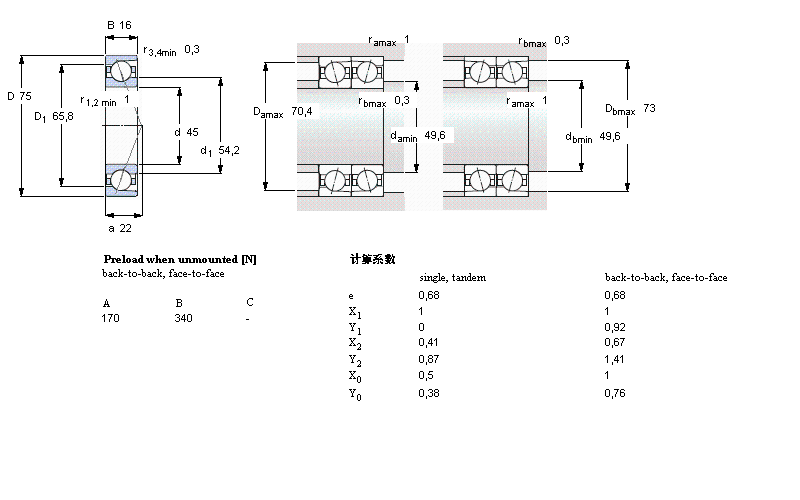 SKF 角接触球7009ACD/HCP4A样本图片