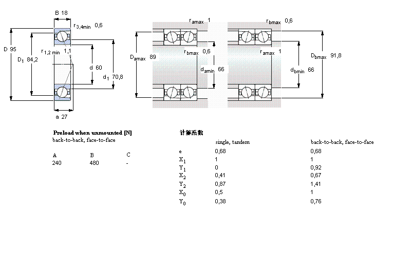 SKF 角接触球7012ACD/HCP4A样本图片