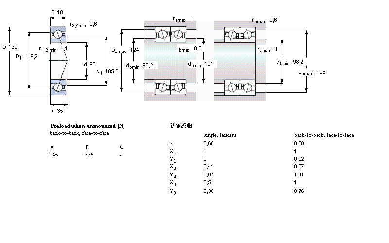 SKF 角接触球71919ACE/P4A样本图片